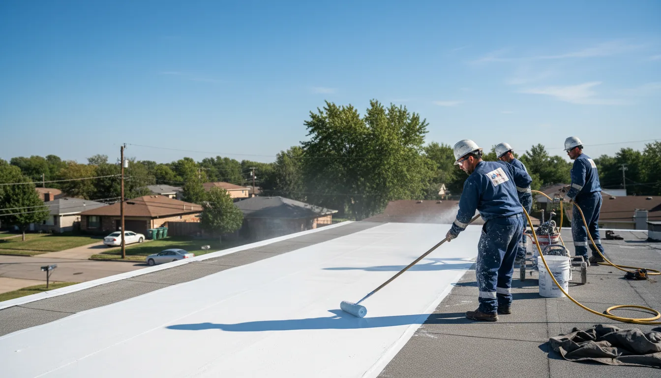 Commercial roof coating in Quinebaug, CT near me
